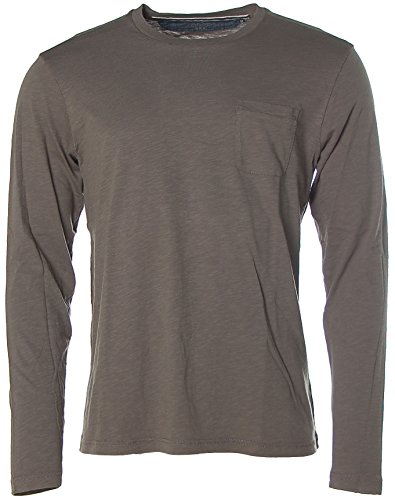 SIGNUM Herren Langarm Shirt Rundhals Dark Grey M von SIGNUM