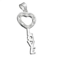 SIGO Anhänger, Schlüssel Zirkonia, Silber 925 von SIGO