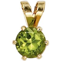 SIGO Anhänger 585 Gold Gelbgold 1 Peridot grün Goldanhänger von SIGO