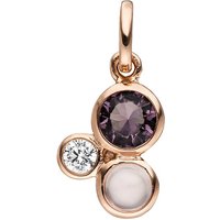 SIGO Anhänger 925 Sterling Silber rotgold vergoldet 2 Zirkonia 1 Glasstein SIGO Anhänger 925 Sterling Silber rotgold vergoldet 2 Zirkonia 1 Glasstein von SIGO