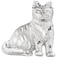 SIGO Anhänger Katze 925 Sterling Silber teil matt Silberanhänger Katzenanhänger von SIGO