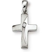 SIGO Anhänger Kreuz 925 Silber Zirkonia weiss von SIGO