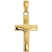 SIGO Anhänger Kreuz 925 Sterling Silber gold vergoldet Kreuzanhänger von SIGO