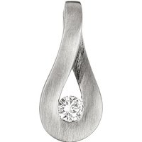 SIGO Anhänger Tropfen 950 Platin matt 1 Diamant Brillant 0,09ct. Platinanhänger von SIGO