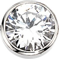 SIGO Anhänger rund 925 Sterling Silber rhodiniert 1 Zirkonia von SIGO