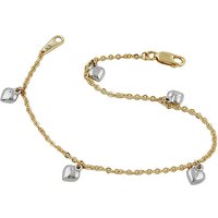 SIGO Armband, Ankerkette mit Herzen, Gold 375 von SIGO