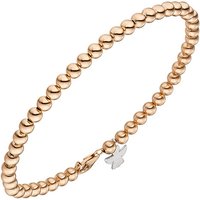 SIGO Armband Engel 585 Gold Rotgold Weißgold bicolor 19 cm Schutzengel von SIGO