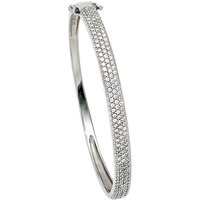 SIGO Armreif Armband 925 Sterling Silber mit Zirkonia Silberarmreif Klappverschluss von SIGO