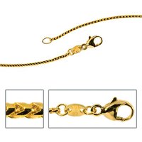 SIGO Bingokette 585 Gelbgold 1,2 mm 38 cm Gold Kette Halskette Goldkette Karabiner von SIGO