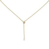 SIGO Collier 750 Gold Gelbgold 1 Diamant Brillant 45 cm von SIGO