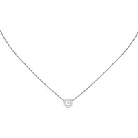 SIGO Collier Halskette 925 Sterling Silber 17 Zirkonia 45 cm Kette Silberkette von SIGO