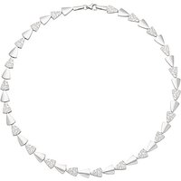 SIGO Collier Halskette 925 Sterling Silber gehämmert 45 cm Kette Silberkette von SIGO