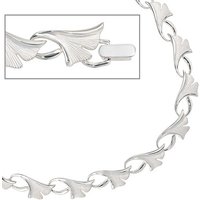 SIGO Collier Halskette Ginko Ginkgo 925 Silber mattiert 47 cm Kette Silberkette von SIGO