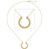 SIGO Collier Kette mit Anhänger Geflecht 750 Gold Gelbgold 45 cm Goldkette von SIGO