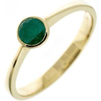 SIGO Damen Ring 333 Gold Gelbgold 1 Smaragd grün Goldring von SIGO