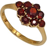 SIGO Damen Ring 375 Gold Gelbgold 9 Granate rot Goldring von SIGO