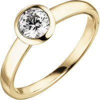 SIGO Damen Ring 585 Gold Gelbgold 1 Diamant Brillant 0,50 ct. Diamantring Solitär von SIGO