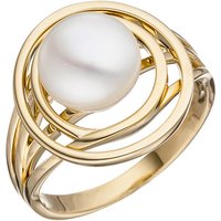 SIGO Damen Ring 585 Gold Gelbgold 1 Süßwasser Perle Perlenring Goldring von SIGO