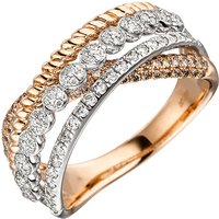 SIGO Damen Ring 585 Gold Rotgold 181 Diamanten Brillanten Rotgoldring Diamantring von SIGO