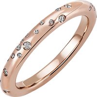 SIGO Damen Ring 585 Gold Rotgold Roségold 34 Diamanten Brillanten Diamantring von SIGO