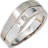 SIGO Damen Ring 585 Gold Weißgold 1 Diamant 0,01ct. Weißgoldring Diamantring von SIGO