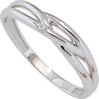 SIGO Damen Ring 585 Gold Weißgold 1 Diamant Brillant 0,02ct. Diamantring Weißgoldring von SIGO