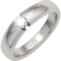 SIGO Damen Ring 585 Gold Weißgold 1 Diamant Brillant 0,20ct. Diamantring Weißgoldring von SIGO