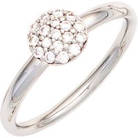 SIGO Damen Ring 585 Gold Weißgold 18 Diamanten Brillanten 0,20ct. Weißgoldring von SIGO