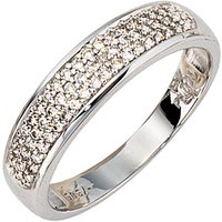 SIGO Damen Ring 585 Gold Weißgold 50 Diamanten Brillanten 0,25ct. Weißgoldring von SIGO