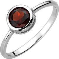 SIGO Damen Ring 925 Sterling Silber 1 Granat rot Silberring von SIGO