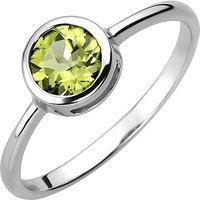 SIGO Damen Ring 925 Sterling Silber 1 Peridot grün Silberring von SIGO