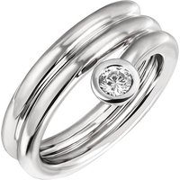 SIGO Damen Ring 925 Sterling Silber 1 Zirkonia Silberring von SIGO