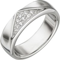 SIGO Damen Ring 925 Sterling Silber 8 Zirkonia Silberring von SIGO