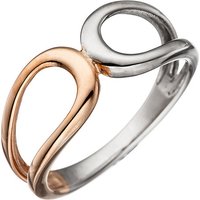 SIGO Damen Ring 925 Sterling Silber bicolor vergoldet Silberring von SIGO