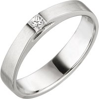 SIGO Damen Ring 950 Platin matt 1 Diamant Princess Schliff 0,07 ct. Platinring von SIGO