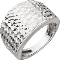 SIGO Damen Ring breit 925 Sterling Silber mit Struktur Silberring von SIGO