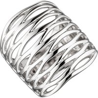 SIGO Damen Ring breit 925 Sterling Silber rhodiniert Silberring von SIGO