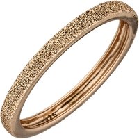 SIGO Damen Ring schmal 925 Sterling Silber rotgold vergoldet mit Struktur von SIGO