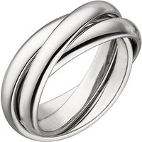 SIGO Damen Ring verschlungen aus 3 Ringen 925 Sterling Silber von SIGO