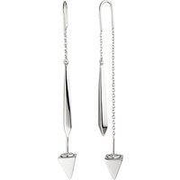 SIGO Durchzieh-Ohrhänger dreieckig 925 Sterling Silber Ohrringe zum Durchziehen von SIGO