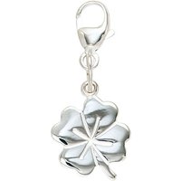 SIGO Einhänger Charm Kleeblatt 925 Sterling Silber rhodiniert Glücksbringer von SIGO