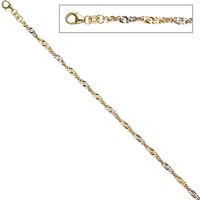 SIGO Fußkettchen Fußkette 925 Sterling Silber gold vergoldet 2,9 mm 25 cm Karabiner von SIGO