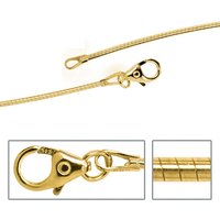 SIGO Halsreif 585 Gelbgold 1,1 mm 50 cm Gold Kette Halskette Goldhalsreif Karabiner von SIGO