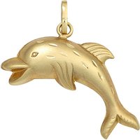 SIGO Kinder Anhänger Delfin 333 Gold Gelbgold mattiert Kinderanhänger von SIGO