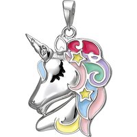 SIGO Kinder Anhänger Einhorn 925 Sterling Silber 1 Zirkonia Silberanhänger von SIGO