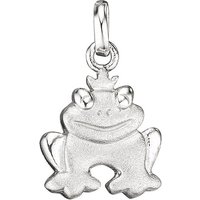 SIGO Kinder Anhänger Frosch 925 Sterling Silber rhodiniert mattiert Kinderanhänger von SIGO