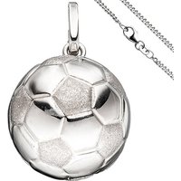 SIGO Kinder Anhänger Fußball 925 Silber Fußballanhänger mit Kette 38 cm von SIGO