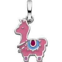 SIGO Kinder Anhänger Lama 925 Sterling Silber rosa lackiert von SIGO