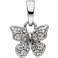 SIGO Kinder Anhänger Schmetterling 925 Sterling Silber mit Zirkonia Kinderanhänger von SIGO