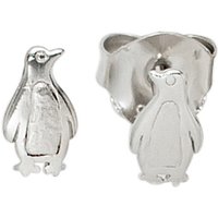 SIGO Kinder Ohrstecker Pinguin 925 Sterling Silber mattiert Ohrringe Kinderohrringe von SIGO